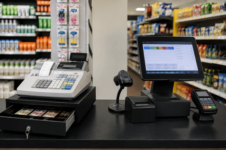 POS system vs cash register